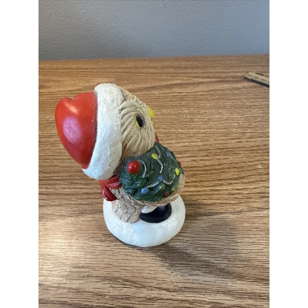 Vintage Pepiware Santa Owl Christmas Noel Hand Painted 4